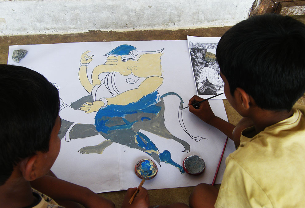 Ganesh avec Kartikeya